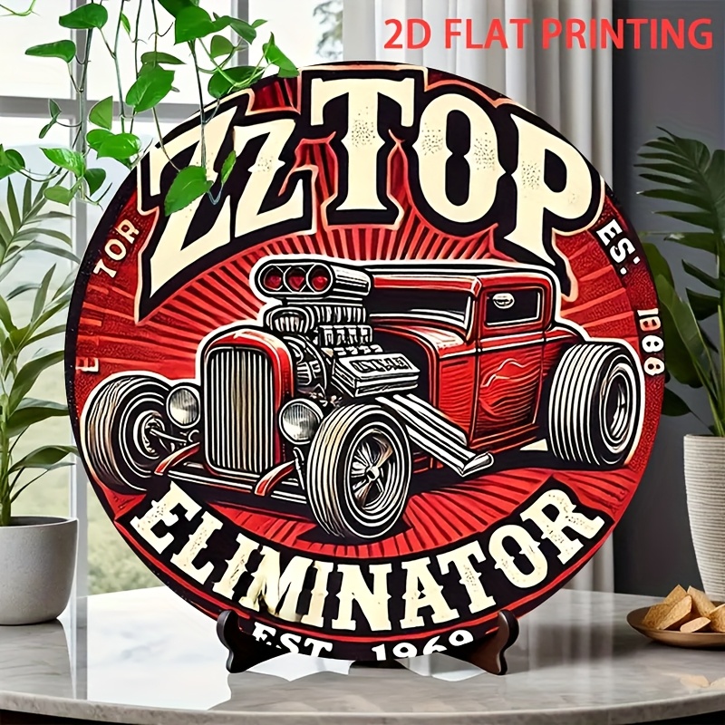 Wine Tag Label - 2D Düz, 1 adet ZZ Top