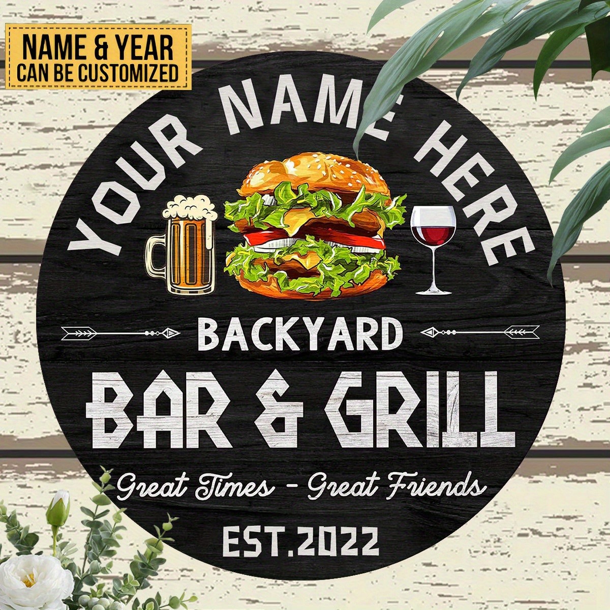 Wine Beer Bar - [2D Düz] Burger Şarap Bira Özel