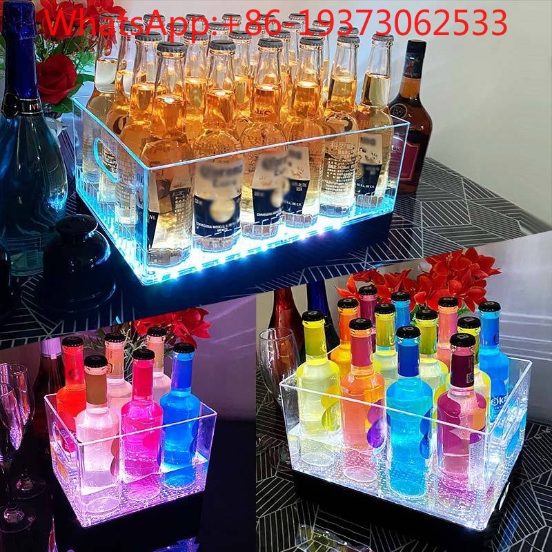 Wine Beer Bar - Kare Işıklı Buz Kovası Bar Şarap