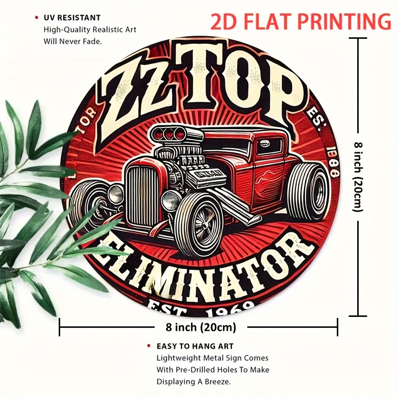 2D Düz, 1 adet ZZ Top Eliminat - Wine Tag Label incelemesi ve fiyatı