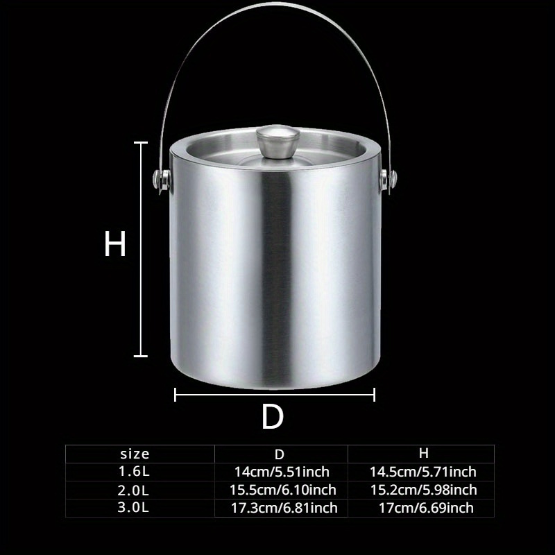 1.6L/2L/3L paslanmaz çelik yal - Wine Beer Holder incelemesi ve fiyatı