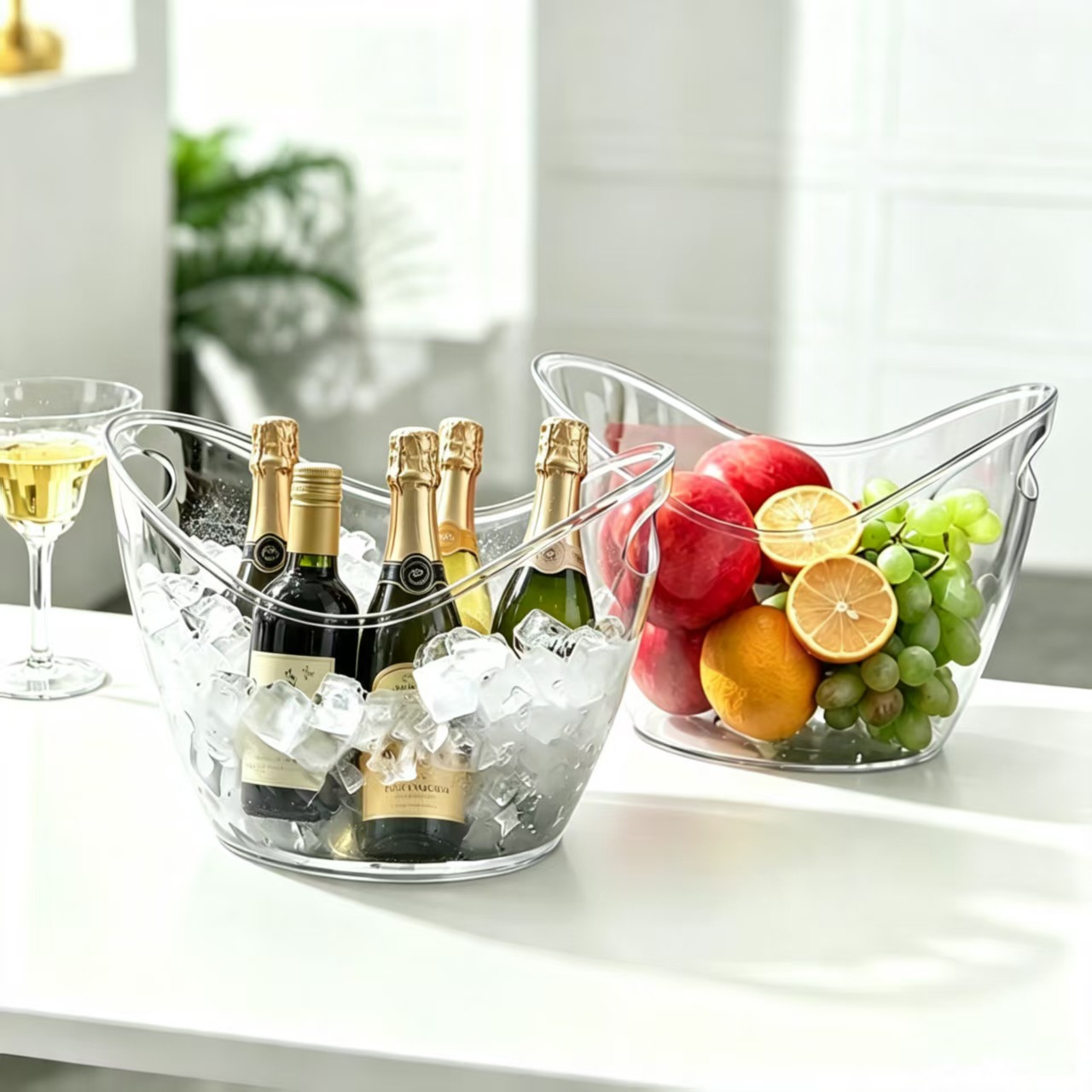 4L Şeffaf Buz Kovası İçecek Ka - Wine Beer Holder incelemesi ve fiyatı