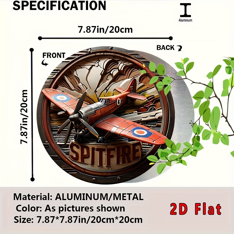 2D Düz - 1 Adet Vintage Spitfi - Wine Tag Label incelemesi ve fiyatı