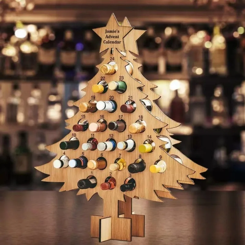 Noel ağacı ahşap şarap rafı za - Wine Beer Holder incelemesi ve fiyatı