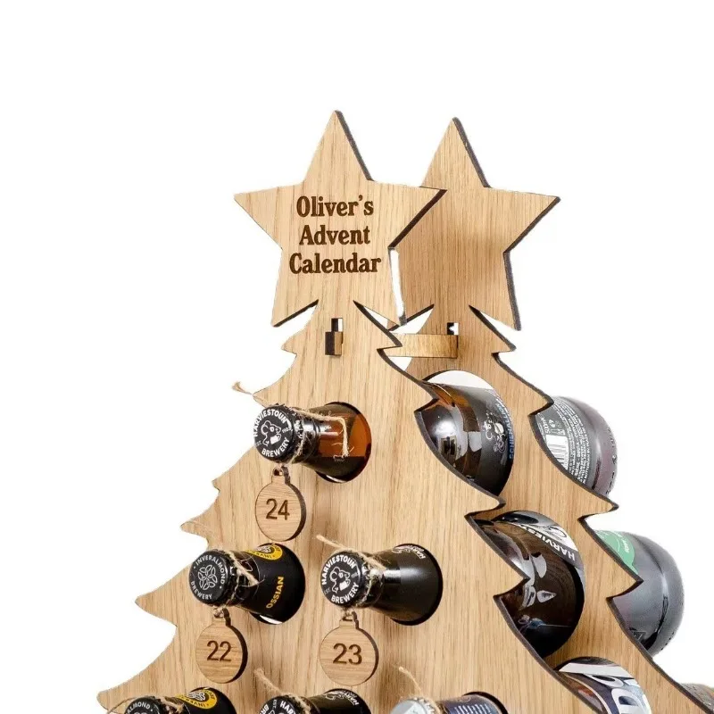 Noel ağacı ahşap şarap rafı za - Wine Beer Holder incelemesi ve fiyatı